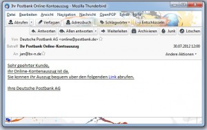 Postbank Phishing - Keine Chance!