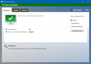 Hallo, Windows Defender!